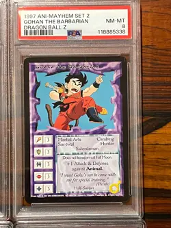 Dragonball Z Ani Mayhem Card Lot 1997 Gohan Lot PSA SLABS Rare Set DBZ - Image 3
