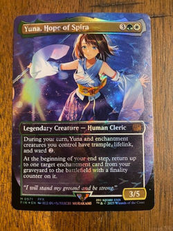 MTG Yuna, Hope of Spira -Borderless & Chocobo Track Foil **FREE SHIPPING** - Image 1