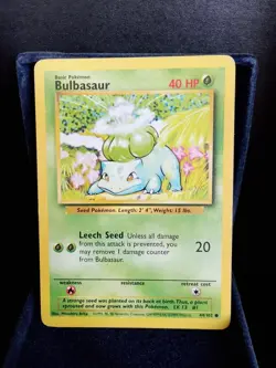 Pokemon TCG Bulbasur 44/102 1st Edition 1999 English Vintage Base Set - Image 1