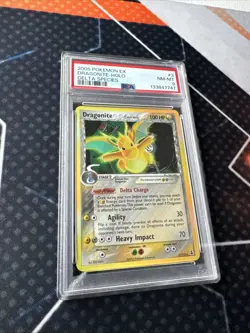 2005 Pokemon Ex Dragonite-Holo Delta Species #3 PSA 8 - Image 5