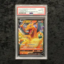 Pokemon PSA 10 Charizard V Charizard VMAX Starter Set Japanese Karten Sammlung - Image 1