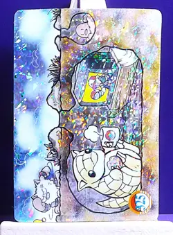 POKEMON POCKET MONSTERS VENDING PRISM STICKER 325 SANDSHREW CHILLIN LIKEa VILLIN - Image 2