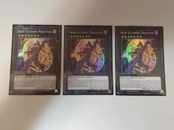 Yu-Gi-Oh! Ebon Illusion Magician SHVI-ENSE1 Super Rare Limited Ed (Set Of 3) - Image 1