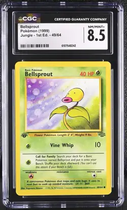 CGC NM-MT+ 8.5 Pokemon Bellsprout 49/64 1999 Jungle 1st Edition - Image 1