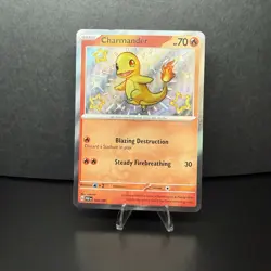 Charmander 109/091 - Shiny Holo Rare - Pokemon TCG: Paldean Fates - LP - Image 1