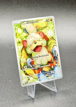 Hisuian Growlithe 181/167 IR Pokemon Twilight Masquerade Illustration Rare LP/NM - Image 1