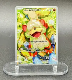 Hisuian Growlithe 181/167 IR Pokemon Twilight Masquerade Illustration Rare LP/NM - Image 2