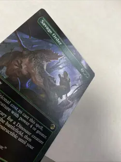 B6 Savage Order (Borderless) Universes Beyond: Jurassic World Collection Foil - Image 2