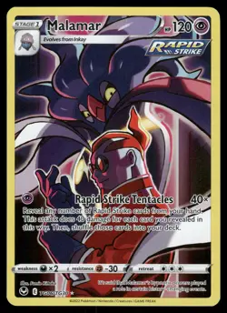 Malamar NM TG06/TG30 SWSH12: Silver Tempest Trainer Gallery Pokemon Card - Image 1