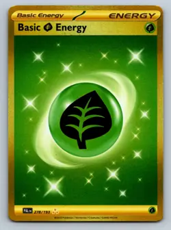 Basic Grass Energy - Hyper Rare Holo SV02: Paldea Evolved 278/193 NM - Pokemon T - Image 1