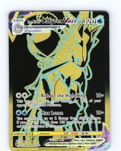Pokemon TCG Ice Rider Calyrex VMAX Astral Radiance TG29/TG30 Secret Rare Card NM - Image 1