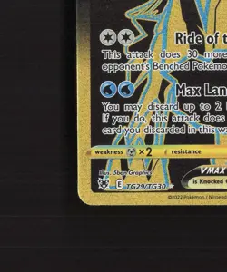 Ice Rider Calyrex VMAX TG29/TG30 Astral Radiance Full Art Holo Pokemon Card NM - Image 5