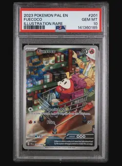 2023 POKEMON PAL EN-PALDEA EVOLVED ILLUSTRATION RARE #201 FUECOCO PSA 10 - Image 1