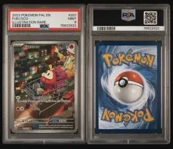 2023 Pokemon Paldea Evolved FUECOCO #201 Illustration Rare PSA MINT 9 - Image 3