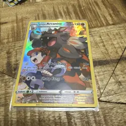 Pokemon TCG Hisuian Arcanine TG08/TG30 Lost Origin Trainer Gallery Foil Card NM - Image 2