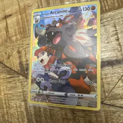 Pokemon TCG Hisuian Arcanine TG08/TG30 Lost Origin Trainer Gallery Foil Card NM - Image 4