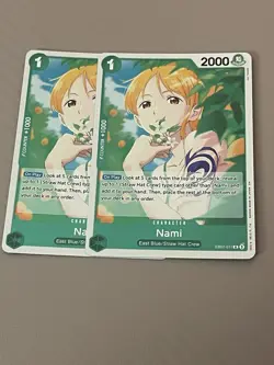 Nami EB02-017 R Anime 25th Collection One Piece Card Game English Foil x2 - Image 1