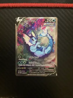 Vaporeon v SWSH181 Sword & Shield Promo Holo Pokemon TCG Card NM - Image 1