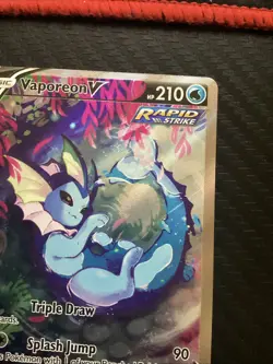 Vaporeon v SWSH181 Sword & Shield Promo Holo Pokemon TCG Card NM - Image 2