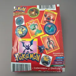 Vintage & Regional Pokemon Sticker & Card Booster Pack Lot - Sealed (5) - Image 2