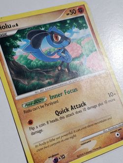 PROMO Riolu 16/17 HP - POP SERIES 8 Pokemon Card - Masakazu Fukuda Art - Image 4