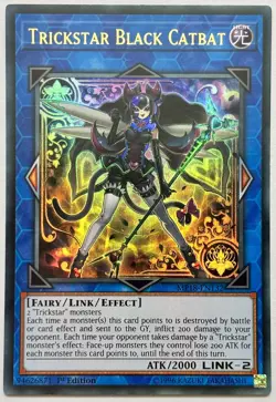 MP18-EN132 Trickstar Black Catbat - Ultra Rare 1st Edition Near Mint YuGiOh Card - Image 1