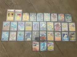 Pokemon TCG Cards Secret Rares Base Set Pikachu Charizard Lot Of 32 PSA Singles - Image 1