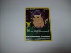 Pikachu 5/25 Celebrations Holo Pokemon TCG Card LP Free Ship & Tracked - Image 1