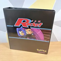 Vintage Team Rocket Pokemon Trading Card Folder 3-Ring Binder / - VGC - Image 1