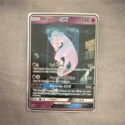 Pokemon Mewtwo GX Full Art Ultra Rare Holo Shining Legends 78/73 Card - Image 1