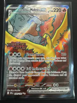 Team Rocket's Moltres ex - (Destined Rivals Stamp) 208/182 Miscellaneous Cards & - Image 1