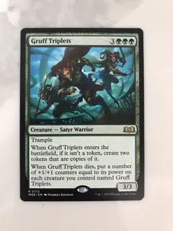 Gruff Triplets MTG Magic the Gathering Card NM Near Mint WOE - Image 1