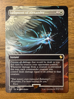 Magic MTG Final Fantasy Judgement of Alexander #455 *NON-FOIL* Borderless Rare - Image 1