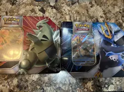 New Lot Of 2 Pokemon TCG: V Strikers Tins - Tyranitar & Empoleon Set Sealed - Image 1
