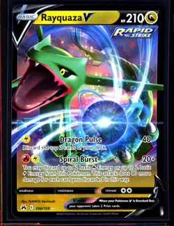 1x Rayquaza V 100/159 Crown Zenith Ultra Rare Holo Pokemon TCG Card NM 0405#9-11 - Image 5