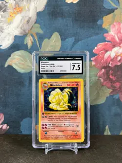 Ninetales (CGC NEAR MINT+ 7.5) - Holo - Pokemon Base Set 1st Edition Shadowless - Image 3
