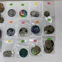 Pokemon Coin Lot of 367 Official Pokemon TCG Coins Jumbo & Small, Near Mint - Image 5