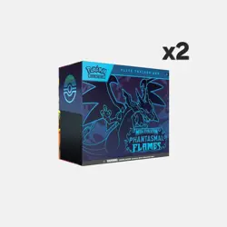 Pokemon TCG Mega Evolution Phantasmal Flames Elite Trainer Box ETB x2 - Image 1