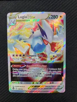 Lugia VSTAR 139/195 Ultra Rare Pokemon Card - Sw&Sh Silver Tempest Set - LP - Image 1