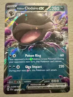 Pokemon Paldean Clodsire ex 094/159 Journey Together Half Art Ultra Rare Card - Image 1