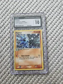 Pokemon Pop Series 1 9/17 Pupitar, CGc Gem Mint 10 - Image 1