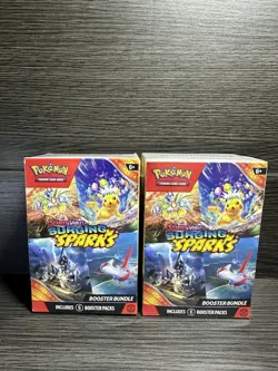 Pokemon TCG Scarlet & Violet Surging Sparks Booster Bundle Lot Of 2 SEALED - Image 1