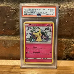 PSA 9 Mimikyu Holo #SM163 2019 Pokemon Sun & Moon Black Star Promo - Image 1