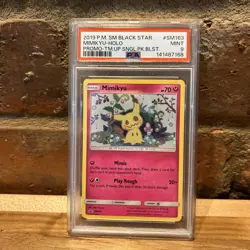 PSA 9 Mimikyu Holo #SM163 2019 Pokemon Sun & Moon Black Star Promo - Image 1