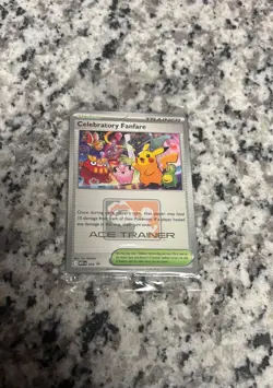 SEALED Celebratory Fanfare • NM • 2025 Ace Trainer Reward Promo • Pokemon TCG - Image 1