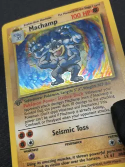 Pokemon TCG Machamp 8/102 Holo 1999 1st Edition Base Set Unlimited - Image 4