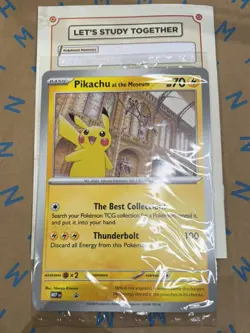 Pokemon National History Museum Pikachu At The Museum Jumbo Promo IN HAND - Image 3