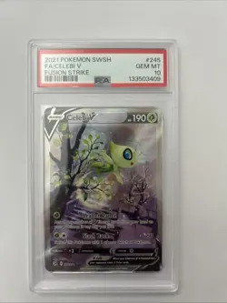 Celebi V Fusion Strike Alternate Full Art PSA 10 - 245 Pokemon - Image 1