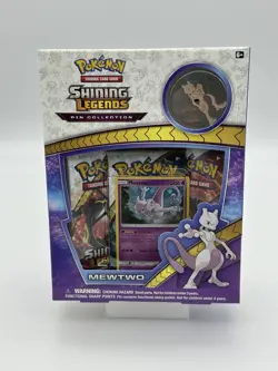 🔥 Pokemon TCG Shining Legends Mewtwo Pin Collection New Factory Sealed 🔥 - Image 1