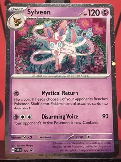 Sylveon 172 Scarlet & Violet Promo Pokemon TCG Holo 2025 NM - Image 3